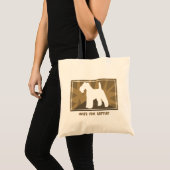 Earthy Wire Fox Terrier Tote Bag (Voorkant (product))