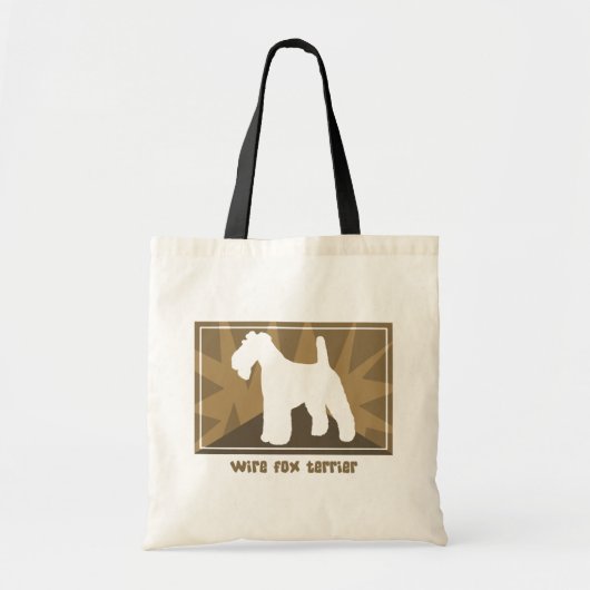 Earthy Wire Fox Terrier Tote Bag (Voorkant)