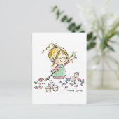 EAS-001 Colored Eggs Briefkaart (Staand voorkant)