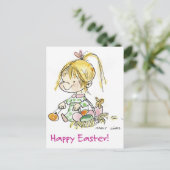 EAS-004 Gelukkig Pasen! Feestdagenkaart (Staand voorkant)