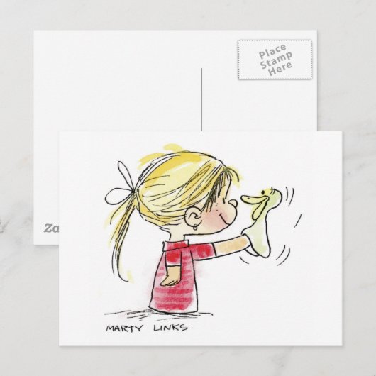 EAS-010 Paaspop Feestdagenkaart (Voorkant / Achterkant)