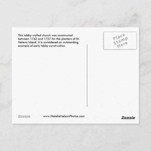 Ease-kapel Briefkaart (Achterkant)