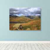 Easedale Tarn Cumbria England Canvas Afdruk (Insitu (Houten vloer))