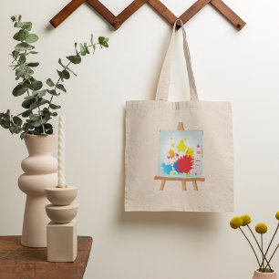 Easel-kunst met Canvas tas van verf-Spletters