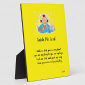 Easel met canvas: een Lord's Prayer Fotoplaat (Zijkant)