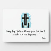 Easel met canvas: gebed van liefde fotoplaat (voorkant)