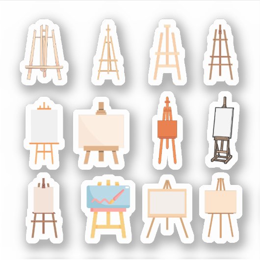 Easel Stickers (Voorkant)