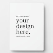 Easel Teken Uw Ontwerp Upload 5 "x 7" Plaque Fotoplaat (voorkant)