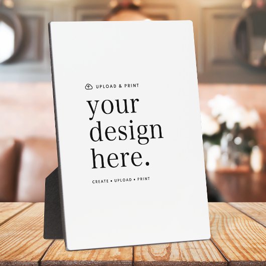 Easel Teken Uw Ontwerp Upload 5 "x 7" Plaque Fotoplaat