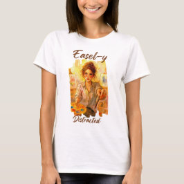 Easel-y Afgeleid,  kunstenaar  T-shirt