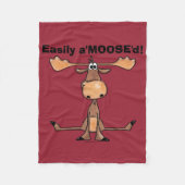 Easily A'Moose Fleece Deken (Voorkant)