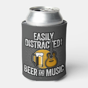 Easily Distracted by Beer and Music Blikjeskoeler