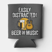 Easily Distracted by Beer and Music Blikjeskoeler (Voorkant)