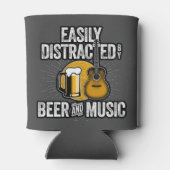 Easily Distracted by Beer and Music Blikjeskoeler (Achterkant)