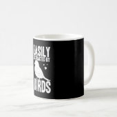 Easily Distracted By Birds Bird Watching Lover Koffiemok (Voorkant rechts)