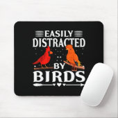 Easily Distracted By Birds Cute Funny Quote Bird L Muismat (Met muis)