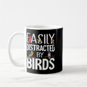 Easily Distracted By Birds Funny Bird Lover &amp;  Koffiemok (Links)