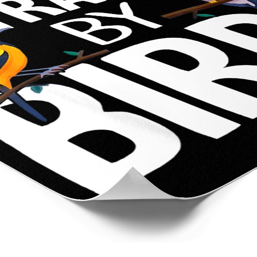 Easily Distracted By Birds Funny Bird Lover & Poster (Hoek)