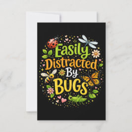 Easily Distracted by Bugs Bedankkaart