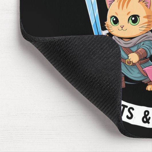 Easily Distracted By Cats & Side Quests Funny Muismat (Hoek)