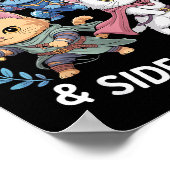 Easily Distracted By Cats & Side Quests Funny Poster (Hoek)