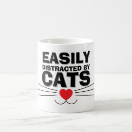 Easily Distracted by Cats Mug | We Are All Mugs Koffiemok