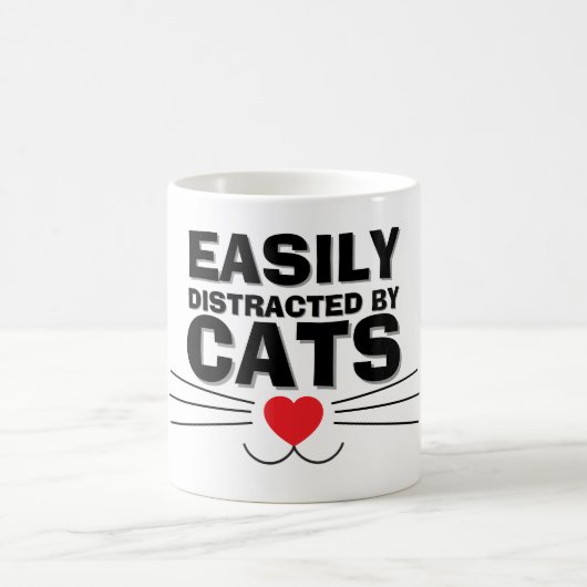 Easily Distracted by Cats Mug | We Are All Mugs Koffiemok (Center)