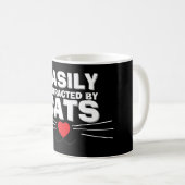 Easily Distracted by Cats Mug | We Are All Mugs Koffiemok (Voorkant rechts)