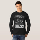 Easily Distracted By Chess  Sports Player Coach Gr T-shirt (Voorkant volledig)