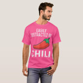 Easily Distracted By Chili Cook Off Chili Pepper F T-shirt (Voorkant volledig)