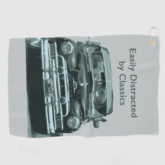 Easily Distracted by Classics Golfhanddoek (Horizontaal)