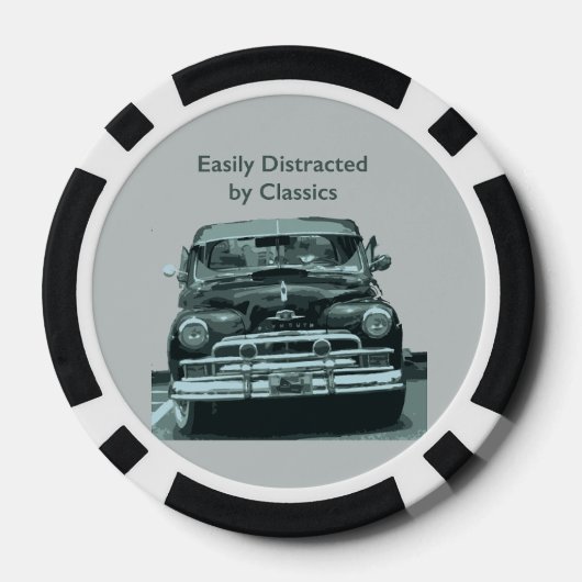 Easily Distracted by Classics Poker Chips (Achterkant)