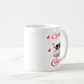 Easily Distracted By Cows Cute Floral Flower Cow F Koffiemok (Voorkant rechts)