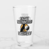 Easily Distracted by Dogs and Golf Glas (Achterkant)