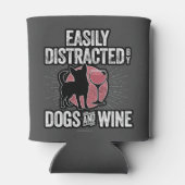 Easily Distracted by Dogs and Wine Blikjeskoeler (Achterkant)