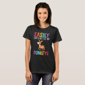 Easily Distracted By Donkeys  Donkey T-shirt (Voorkant volledig)