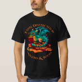 Easily Distracted By Dragons And Books T-shirt (Voorkant)