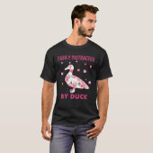Easily Distracted By Duck  Costume Flower T-shirt (Voorkant volledig)