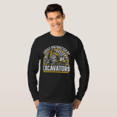 Easily Distracted By Excavators Hydraulic Excavato T-shirt (Voorkant volledig)