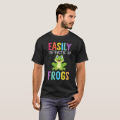 Easily Distracted By Frogs  Frog T-shirt (Voorkant volledig)