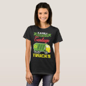 Easily Distracted By Garbage Trucks Truck Rubbish T-shirt (Voorkant volledig)