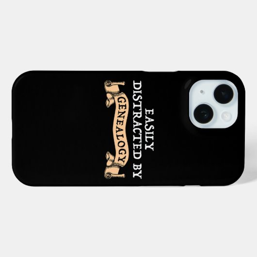 Easily Distracted By Genealogy Case-Mate iPhone Case (Achterkant (horizontaal))