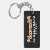 Easily Distracted By Genealogy Sleutelhanger (Voorkant Links)