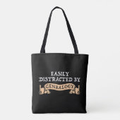 Easily Distracted By Genealogy Tote Bag (Achterkant)