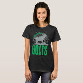 Easily Distracted By Goats  Animal  For Men Women T-shirt (Voorkant volledig)