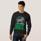 Easily Distracted By Goats  Animal  For Men Women Trui (Voorkant volledig)