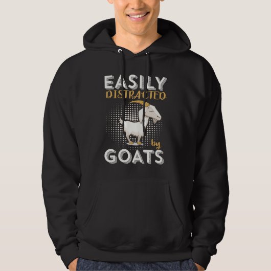 Easily Distracted by Goats Hoodie (Voorkant)