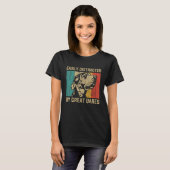 Easily Distracted By Great Dane Great Dane T-shirt (Voorkant volledig)