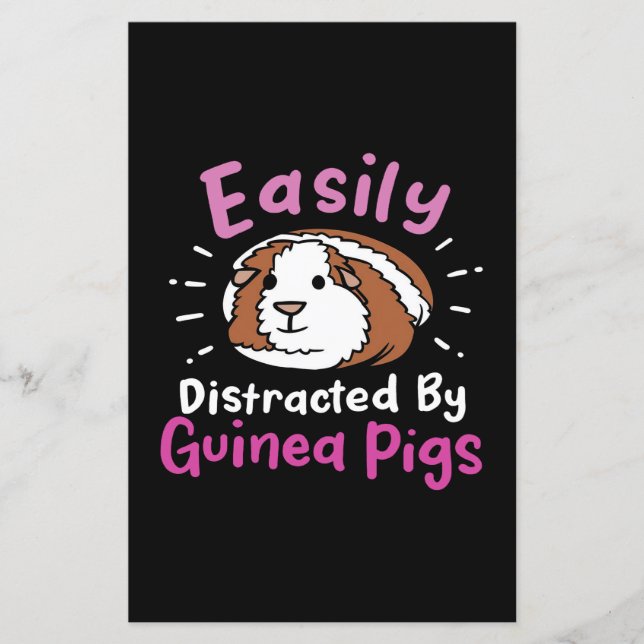 Easily Distracted By Guinea Pigs | Cute Pet Lover (Voorkant)