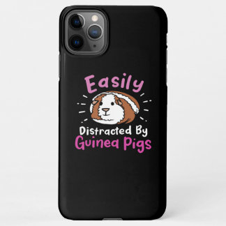 Easily Distracted By Guinea Pigs | Cute Pet Lover iPhone 11Pro Max Hoesje